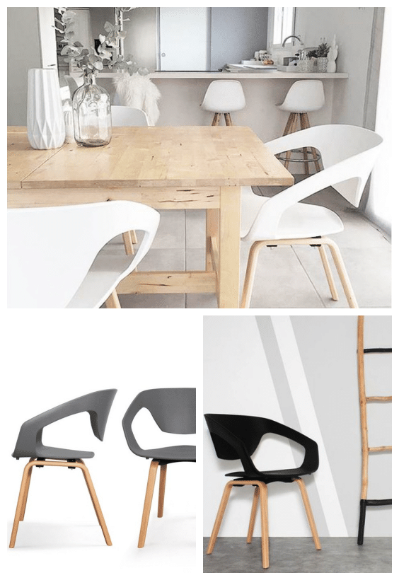 chaises modernes scandinaves