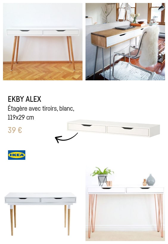 Ikea hacks console ELKBY ALEX