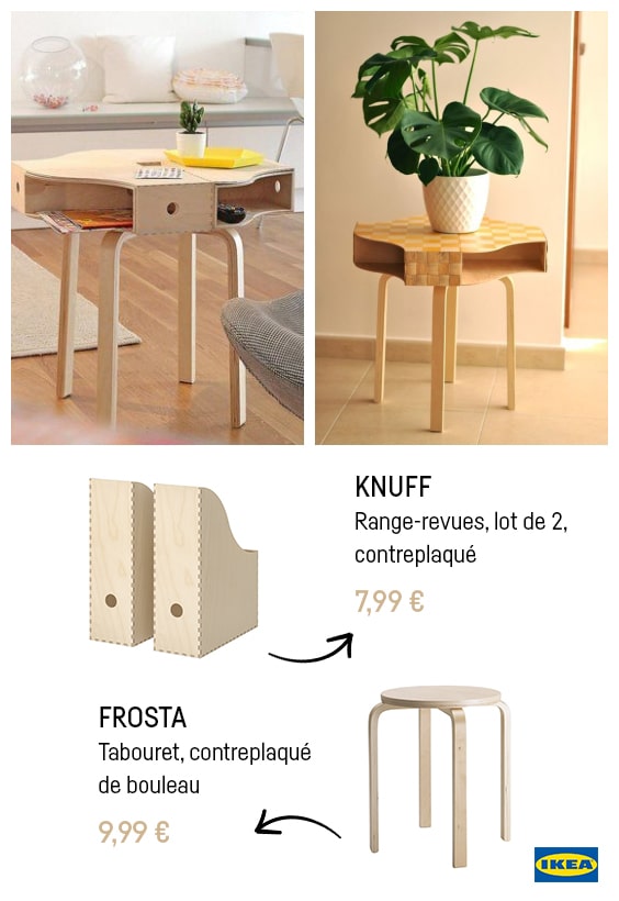 Ikea Hacks tabouret Frosta