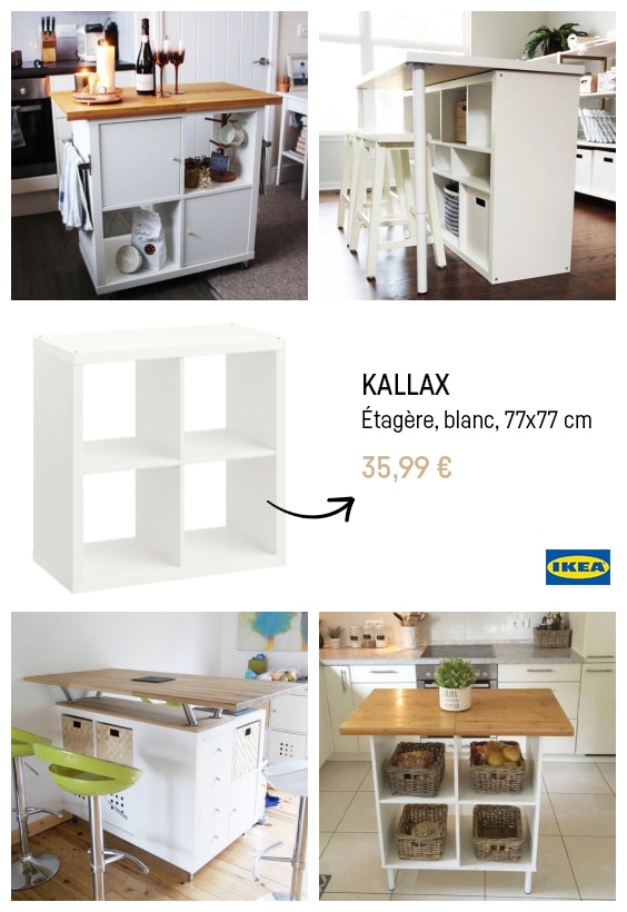 Ikea hacks illot cuisine kallax
